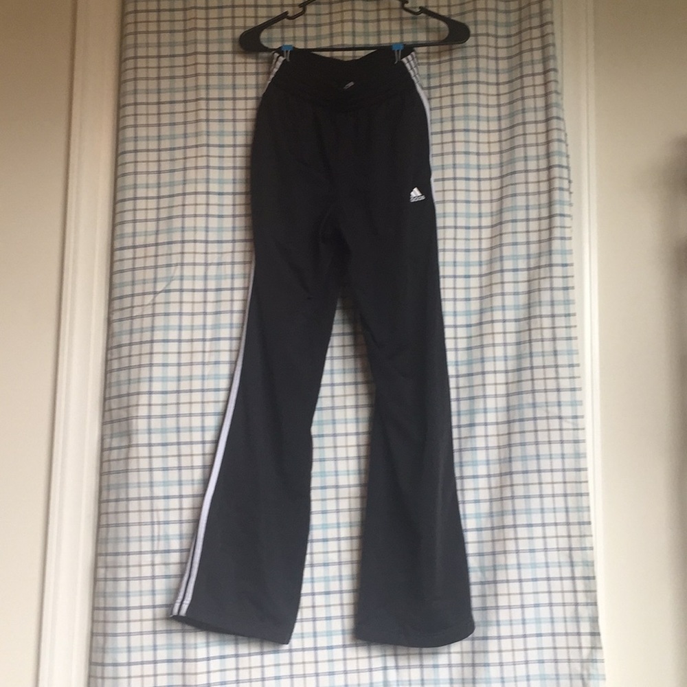 Black Adidas sweatpants